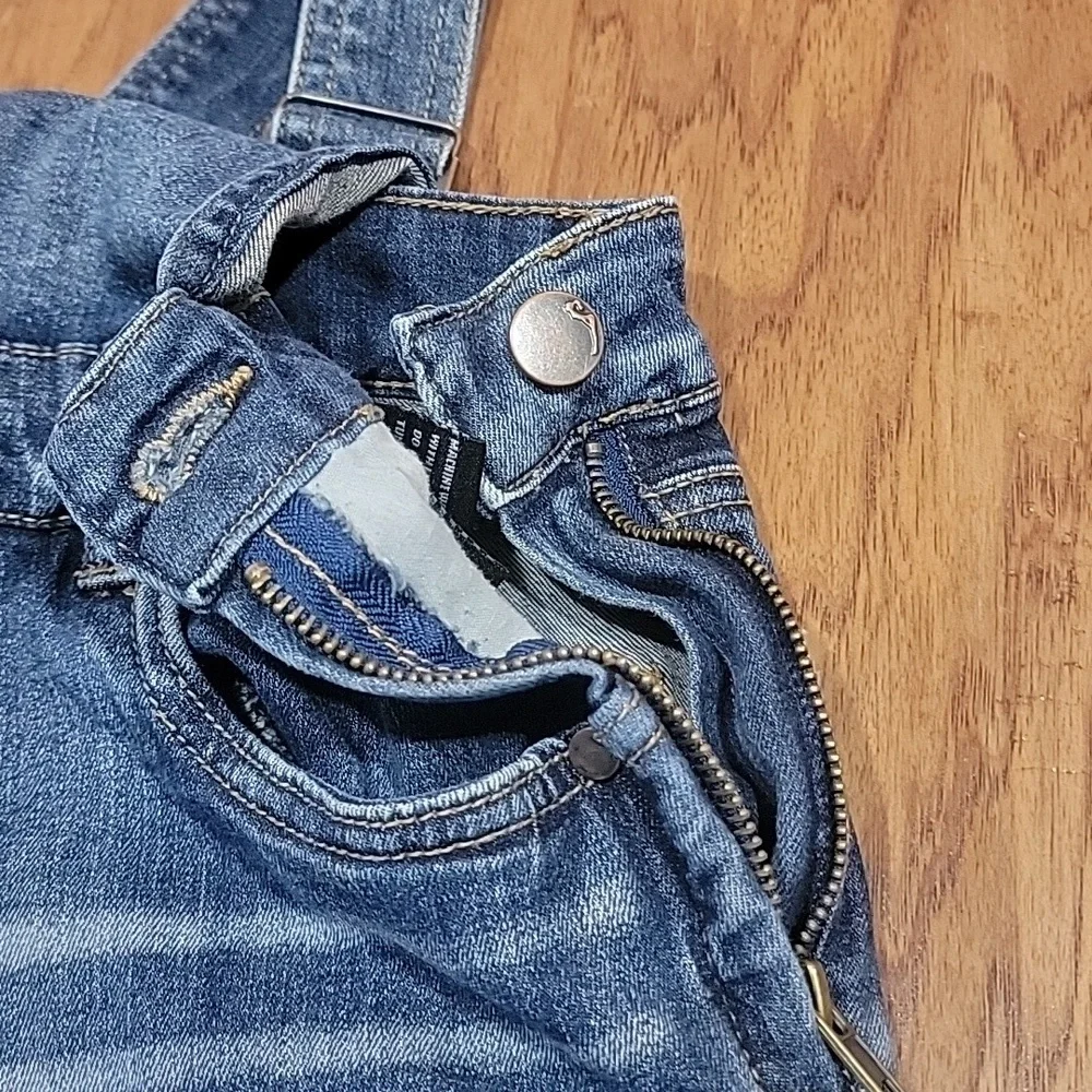 Dollhouse Stretchy Denim Overalls - Picture 11 of 15